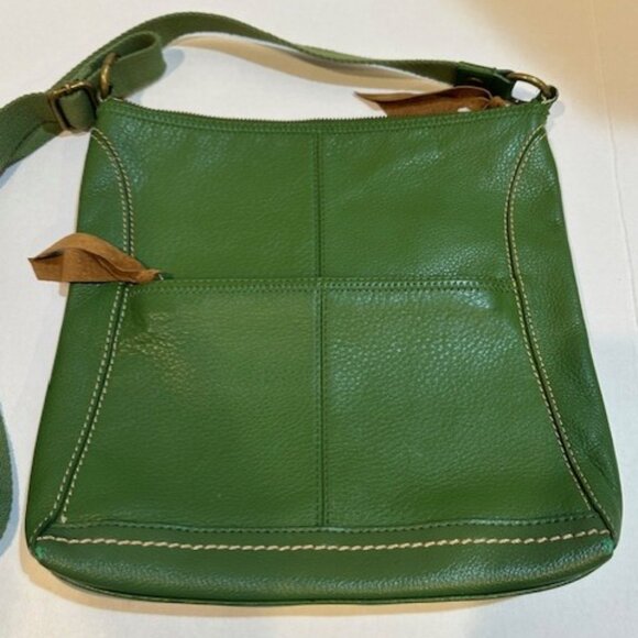 Vintage The Sak Green Leather Crossbody - Picture 2 of 16